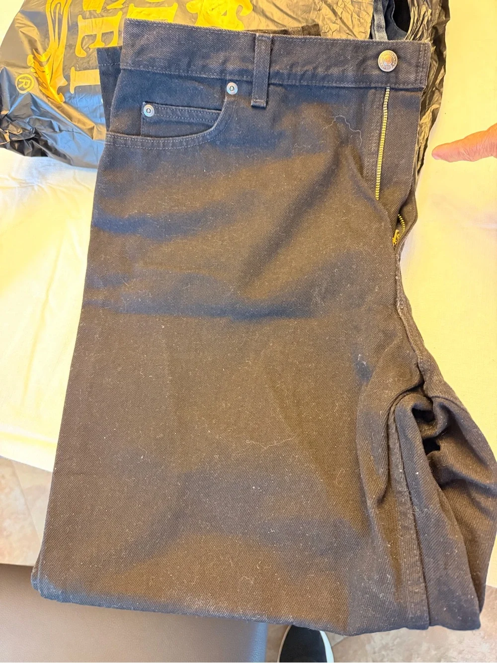 Lands’ End Men’s 18x29 Black Natural Fit Jeans NWT 100% Cotton